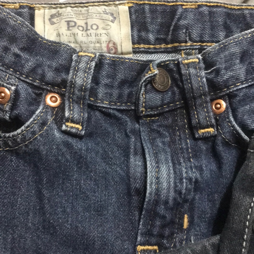 2 pairs size 6 boys jeans
